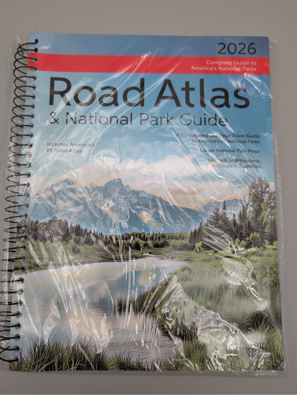 2026 Rand McNally Road Atlas & National Park Guide Spiral Bound